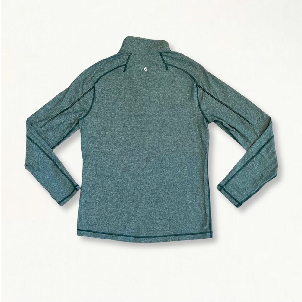 Lululemon Surge Warm 1/2 Zip Silver Heathered Defender Size M/L - Picture 13 of 16